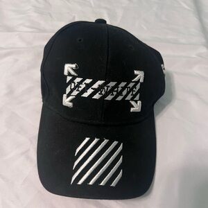 Black and White “Off-White” Cap